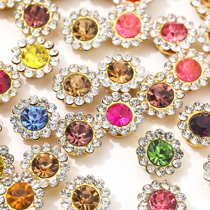 1000개 10mm 해바라기 모양 클로형 라인스톤 골드 - Sew On Rhinestone 리뷰 및 가격