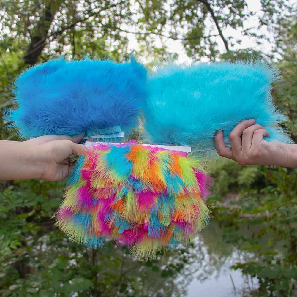 1미터/롤 터키 마라부 깃털 테이프 장식, 의류, 카니 - Feather Trim Marabou 리뷰 및 가격