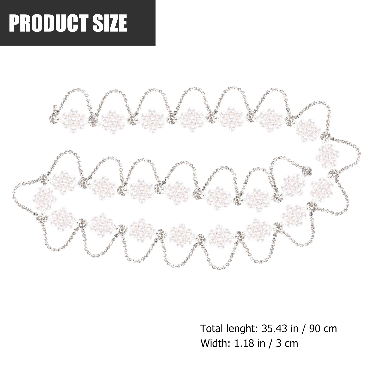 프리미엄 라인스톤 펄 체인 트림 - DIY 의류, 헤어 - Pearl Trim Chain 리뷰 및 가격